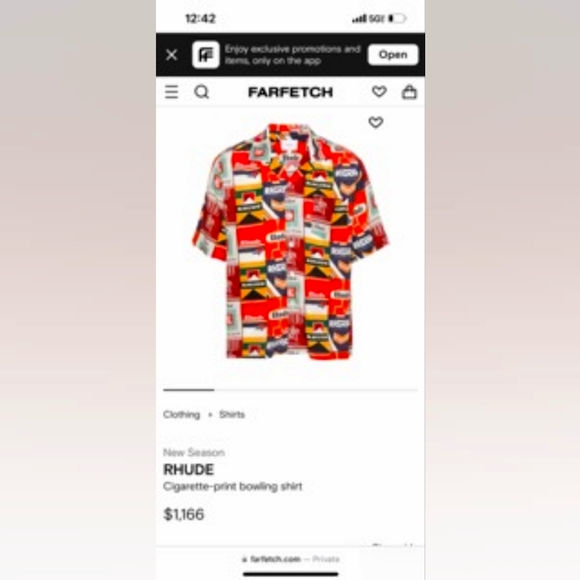Rhude Shirt - Picture 1 of 1